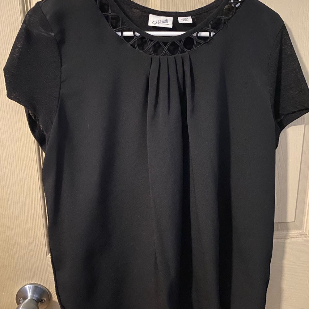 Jacklyn Smith black top. Size XL.